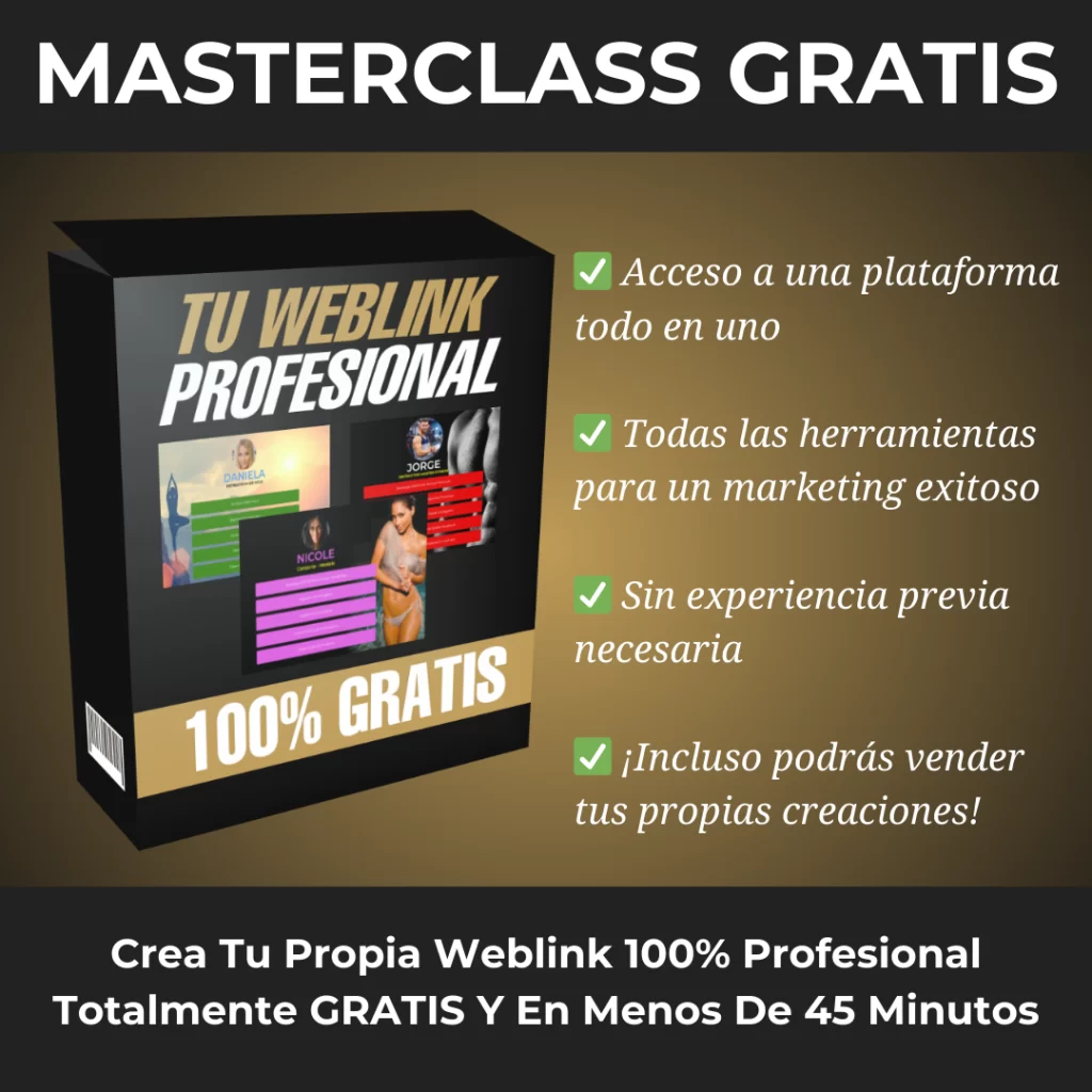 Imagen de la masterclass gratis para crear weblinks